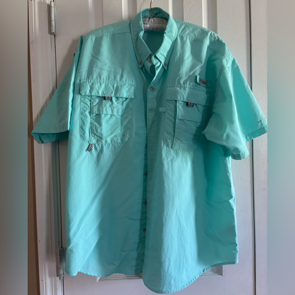 Columbia Men’s Short Sleeve Shirt Turquoise